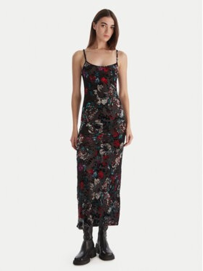 Desigual Sukienka codzienna Cassidy 25WWVK11 Czarny Slim Fit