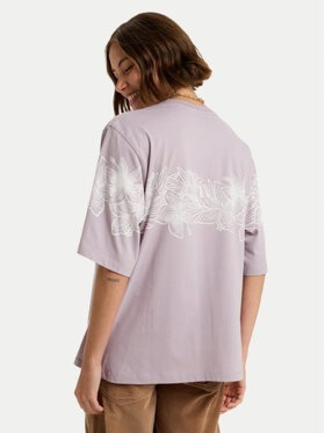 Roxy T-Shirt Hangloose Placed ERJZT06019 Fioletowy Oversize
