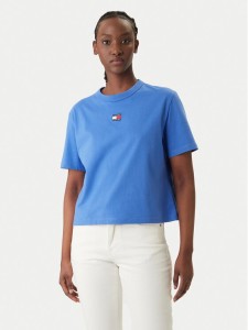 Tommy Jeans T-Shirt DW0DW22202 Niebieski Boxy Fit