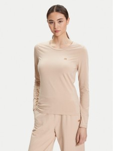 EA7 Emporio Armani Bluzka 7W000456 AF10373 U1046 Beżowy Slim Fit