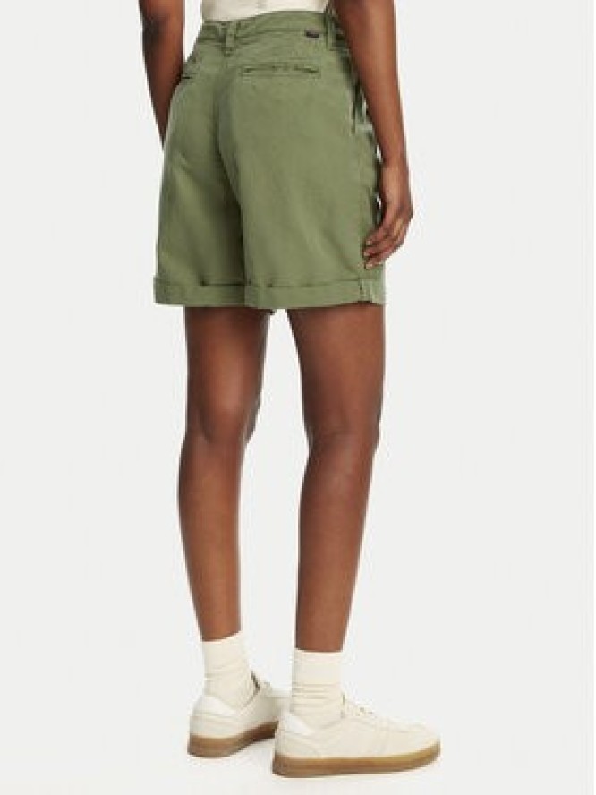 Robe di Kappa Szorty materiałowe Yvonne Light Linnen 62124LW Zielony Regular Fit