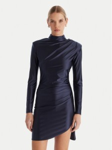 ACCESS FASHION Sukienka koktajlowa 54-3037-170 Granatowy Slim Fit