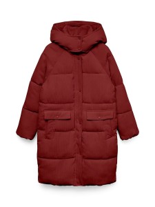 Vero Moda Sztruksowy płaszcz zimowy "DEBRA FIE" w kolorze bordowym rozmiar: M