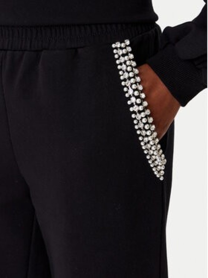 TWINSET Spodnie dresowe 252LI2MDD Czarny Regular Fit