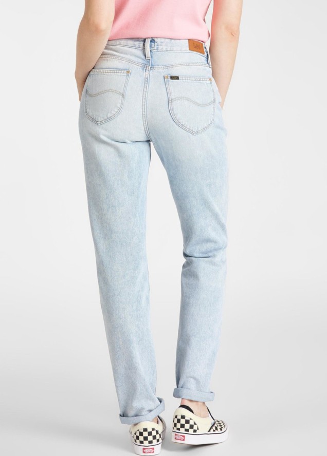 LEE MOM STRAIGHT DAMSKIE SPODNIE JEANSOWE L32IGGSM 112107567