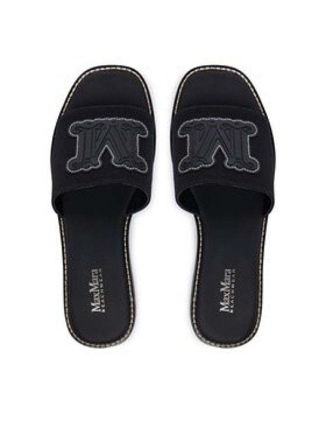 Max Mara Klapki 2616521039650 Czarny