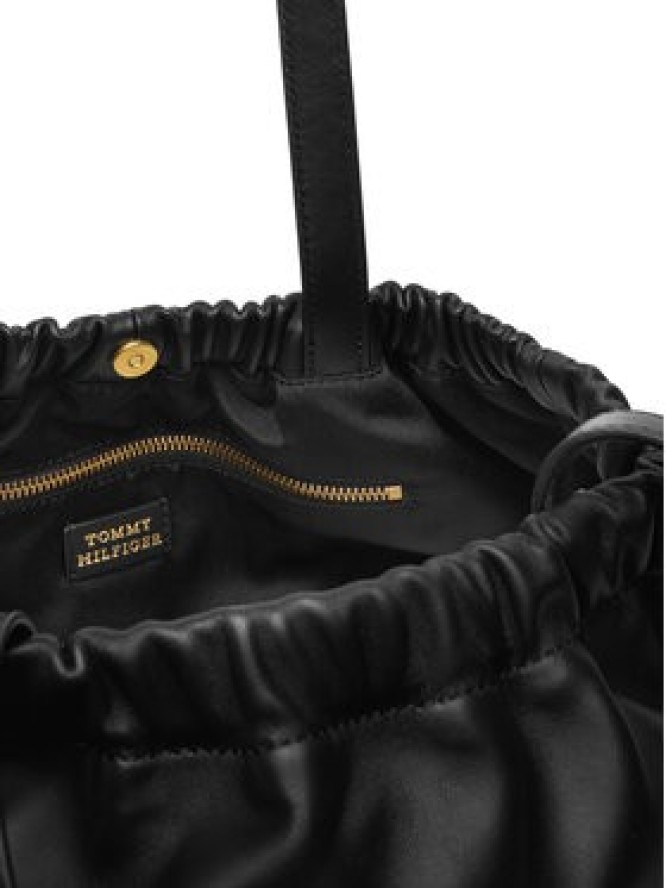Tommy Hilfiger Torebka Soft Leather Tote AW0AW18308 Czarny