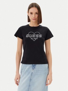 Guess T-Shirt V5GI10 K9RM1 Czarny Regular Fit