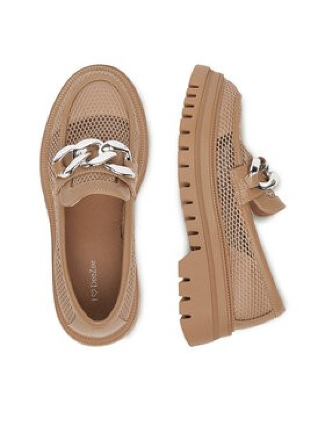 DeeZee Loafersy 60062D-2 Brązowy