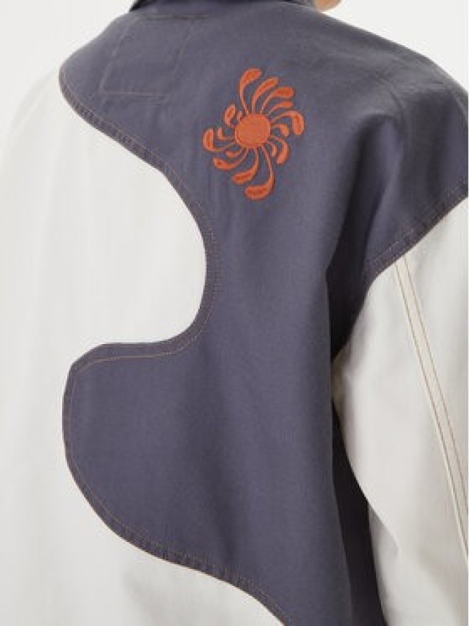 RVCA Kurtka jeansowa Lauryn Alvarez 23B151500 Écru Regular Fit