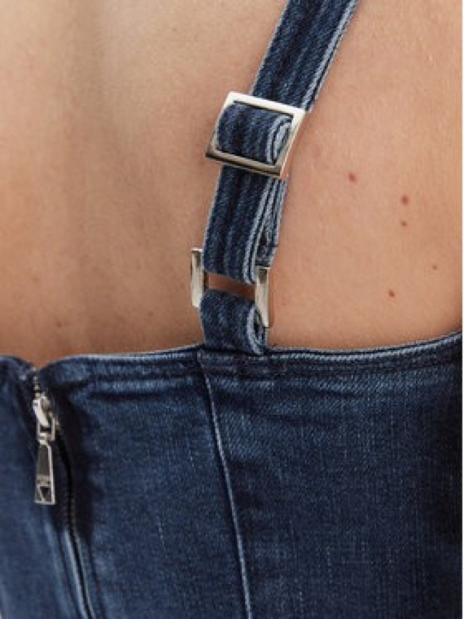 Guess Sukienka jeansowa W6RK69 D55M0 Niebieski Regular Fit