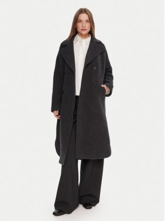 Marc O'Polo Płaszcz wełniany 508 0302 71151 Szary Relaxed Fit