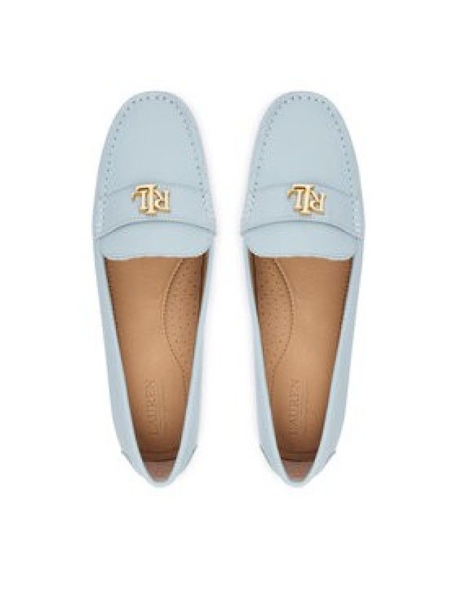 LAUREN RALPH LAUREN Mokasyny 802852847029 Niebieski jasny