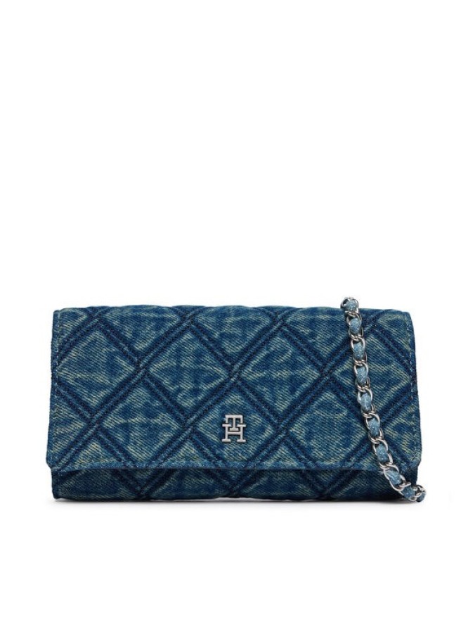 Tommy Hilfiger Torebka Th Feminine Wallet Chain Denim AW0AW18903 Niebieski