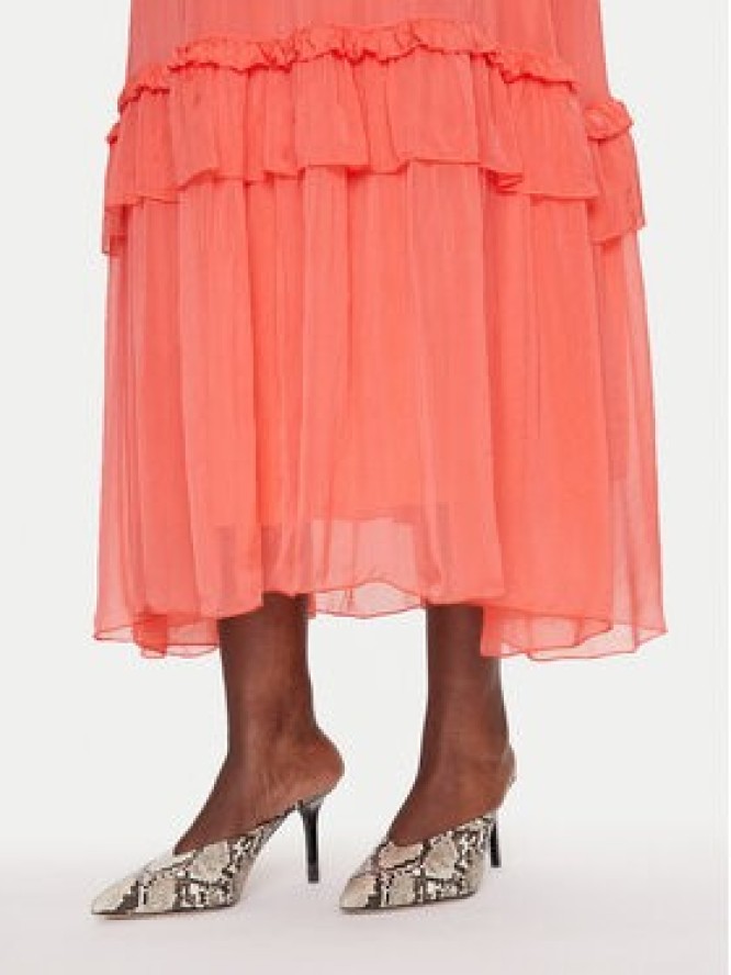 Dixie Sukienka letnia A207W018A Koralowy Regular Fit