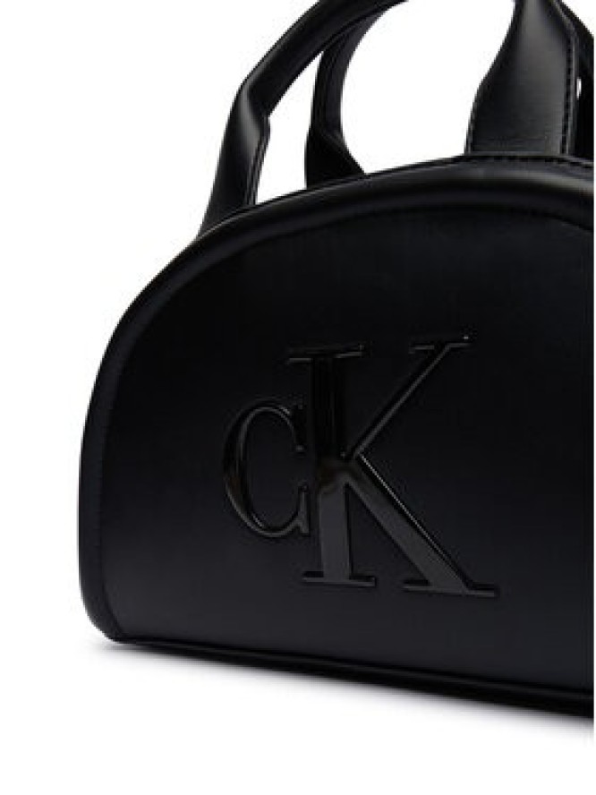 Calvin Klein Torebka Bold Ck Dome Crossbody LV04F3895G Czarny