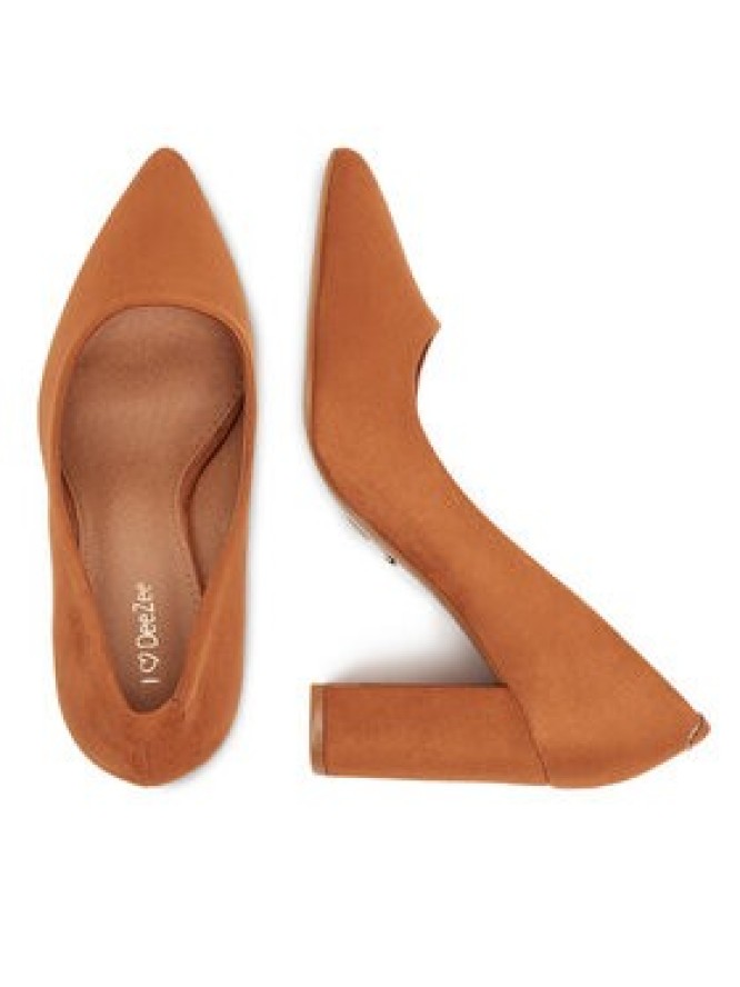 DeeZee Czółenka DZ0010 Brązowy