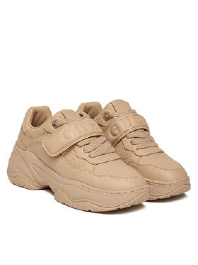 Guess Sneakersy FLFHNN ELE12 Beżowy