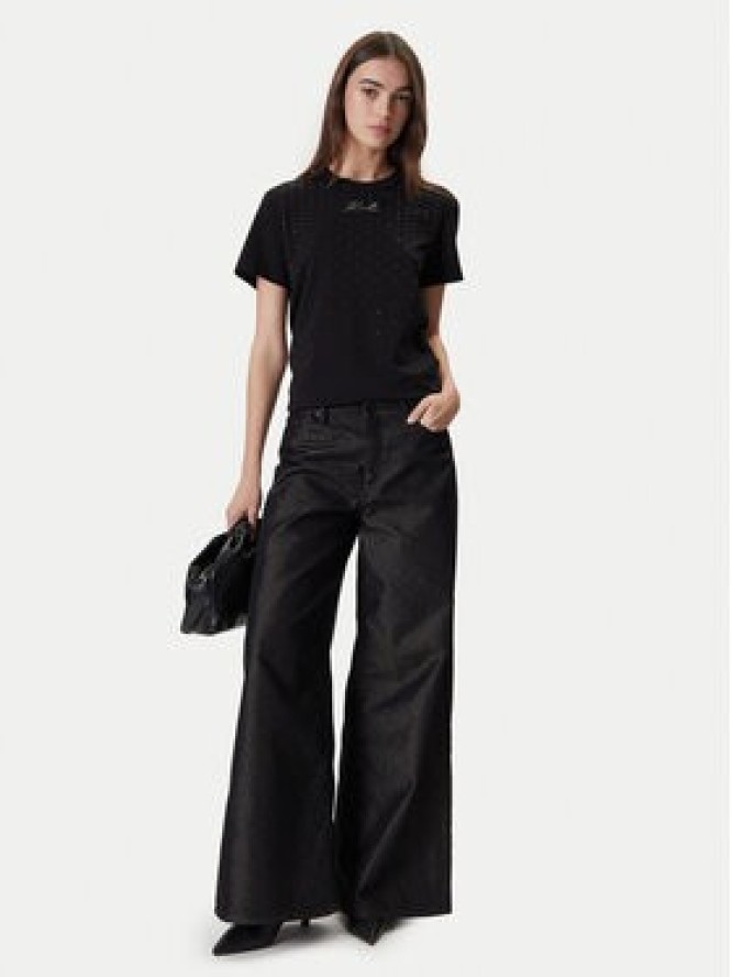 KARL LAGERFELD T-Shirt A4W17050 Czarny Regular Fit
