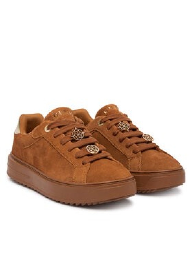 Guess Sneakersy FLFDU2 SUE12 Brązowy