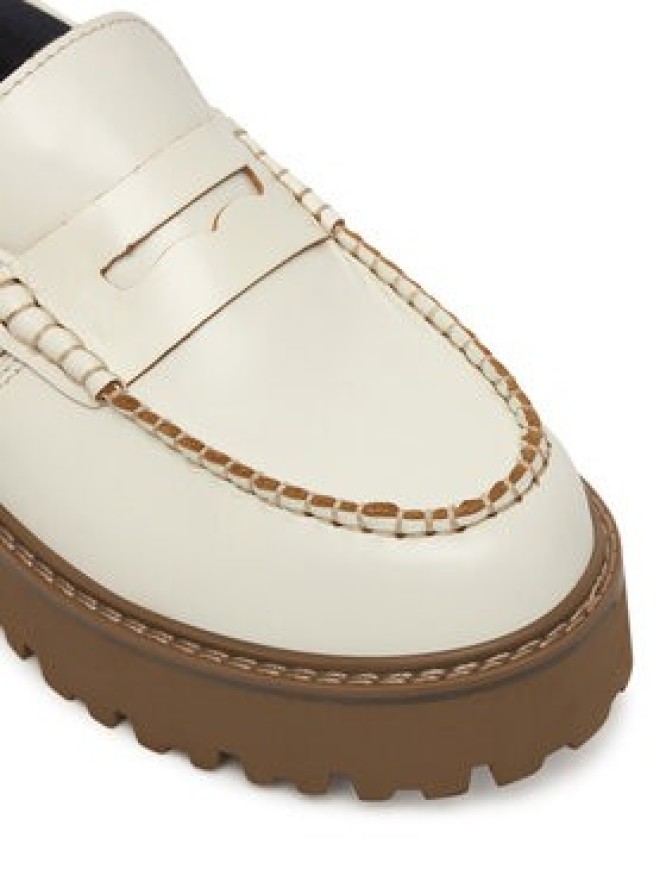 Tommy Hilfiger Loafersy Archive '01 Leather Loafer EN0EN03022 Écru