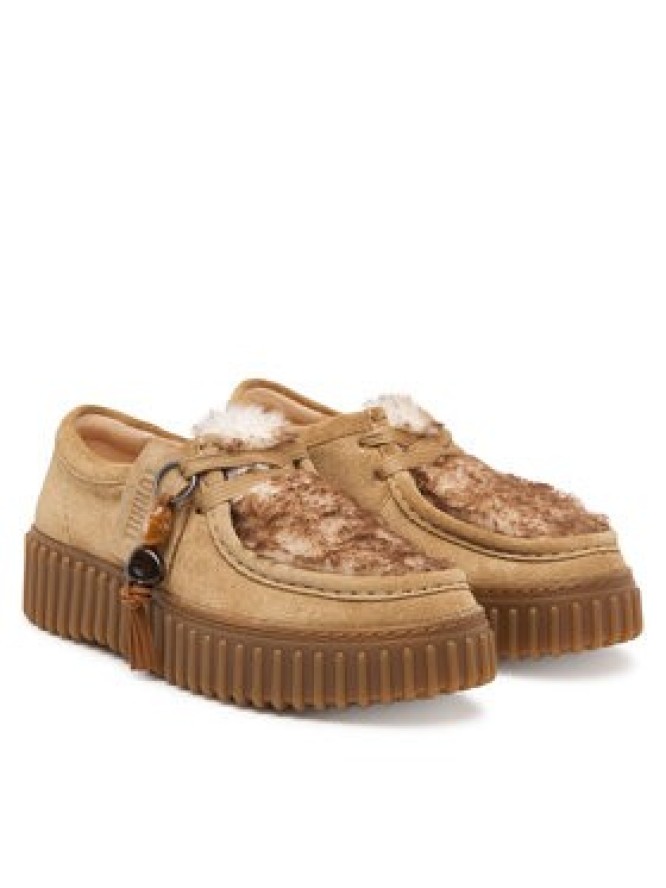 Clarks Półbuty Torhill Bee 26327766 Beżowy