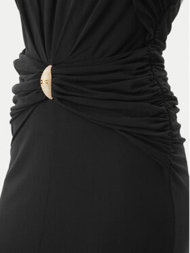 Elisabetta Franchi Sukienka koktajlowa AB-719-52E2-V560 Czarny Regular Fit