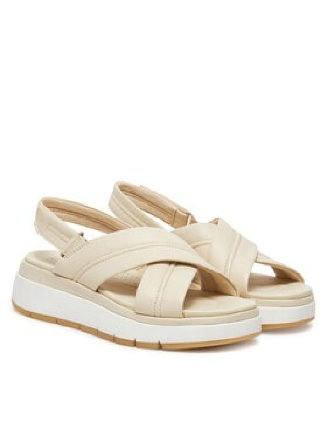 Clarks Sandały Tuscan Cross 26181470 Écru