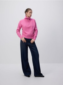 Sweter z wiskozą - fioletowy