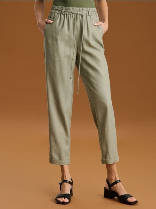 Spodnie carrot - zielony