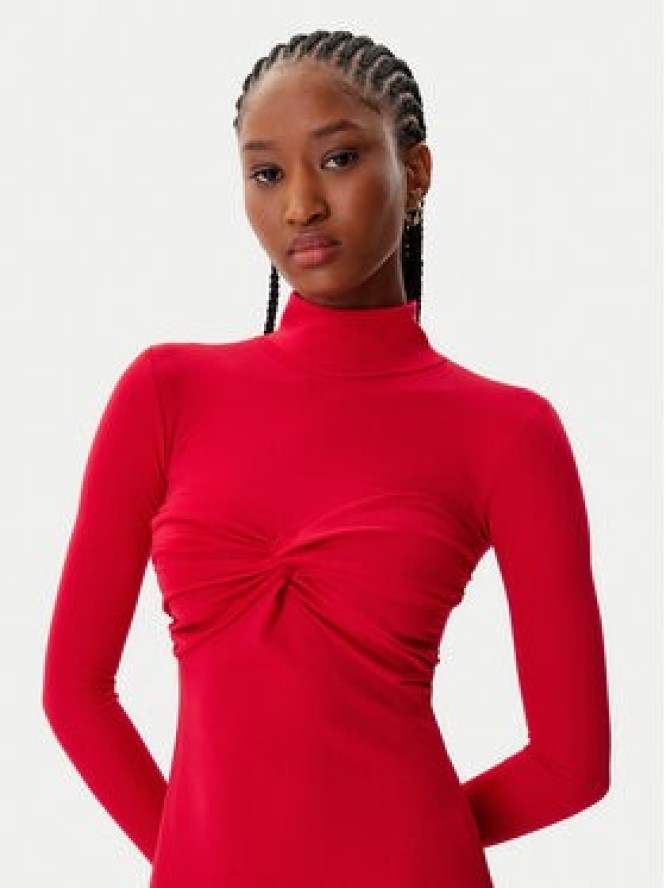 Artigli Sukienka koktajlowa ACAB003158 Czerwony Regular Fit