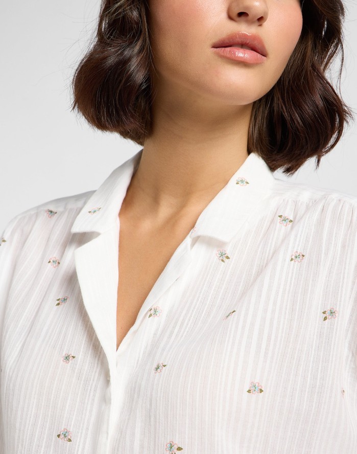 DAMSKA KOSZULA LEE CAP SLEEVE SHIRT GROVE FLORAL 112363630