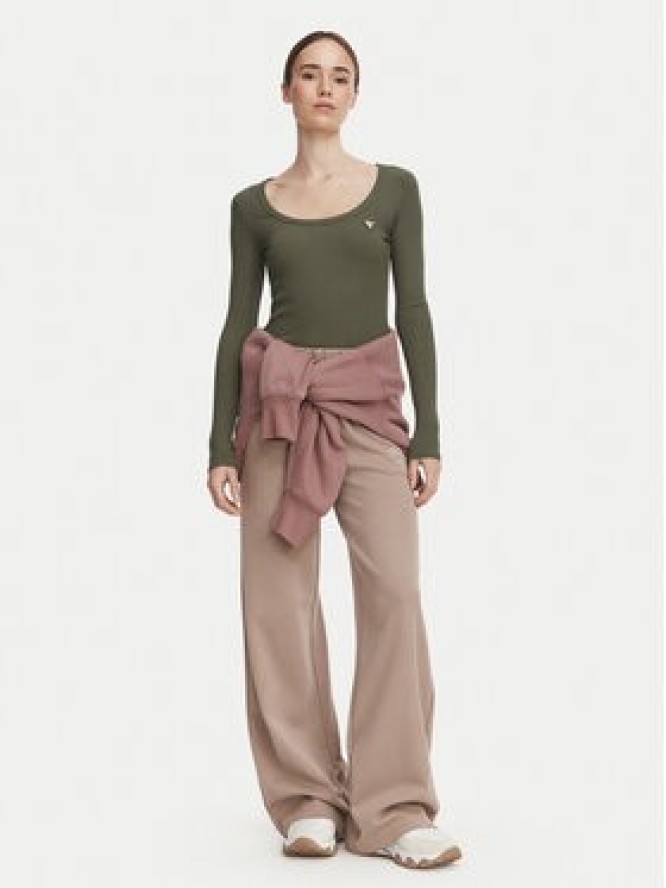 Guess Bluzka V4BP07 K8RT2 Khaki Slim Fit