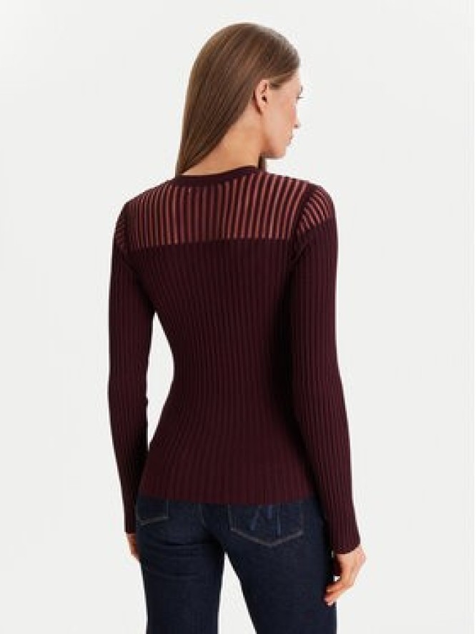 Morgan Sweter 252-MAMDO Bordowy Slim Fit