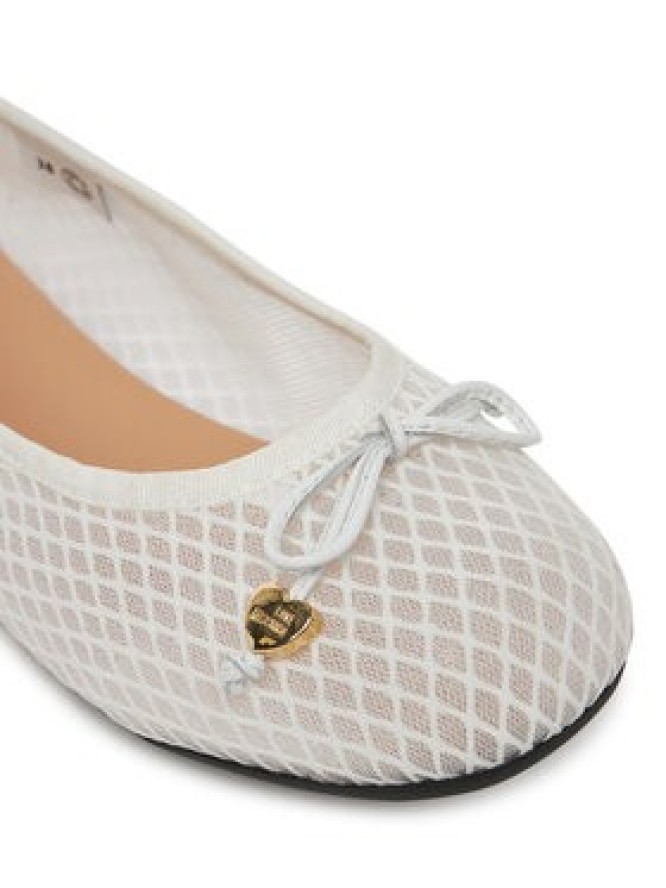 LOVE MOSCHINO Baleriny JA11051G0MIQ0100 Biały