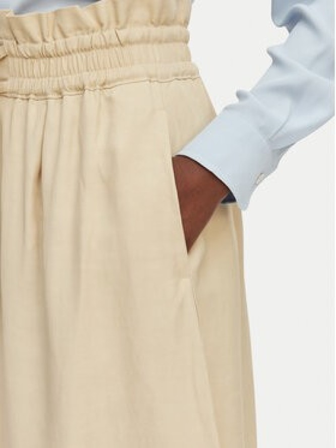 BOSS Spódnica trapezowa C_Vakola 50558615 Beżowy Regular Fit