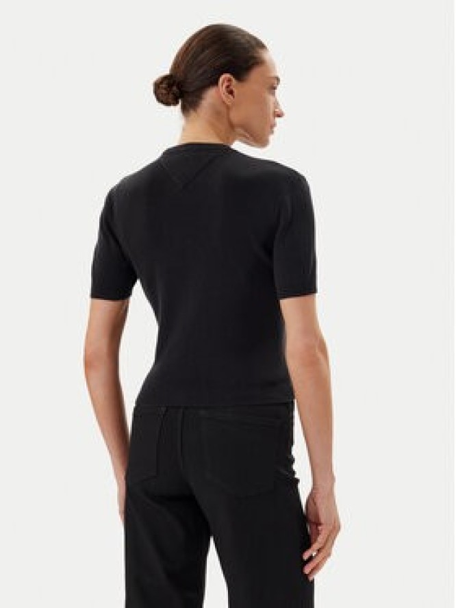 Tommy Jeans Sweter Essential DW0DW19336 Czarny Regular Fit