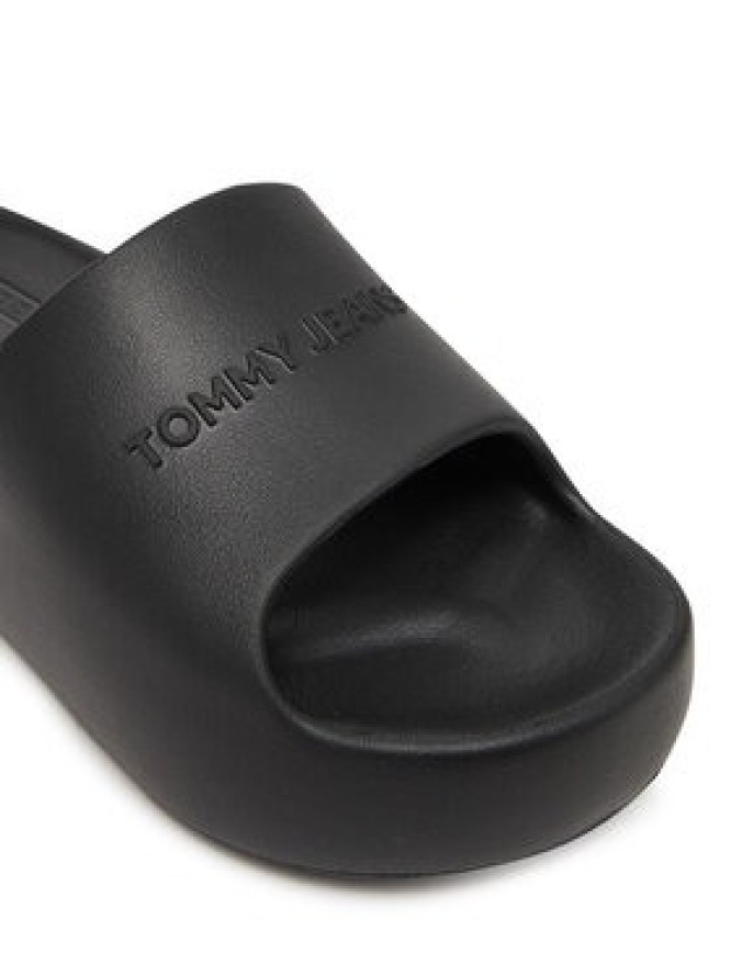 Tommy Jeans Klapki Tjw Chunky Pool Slide Ess EN0EN02879 Czarny