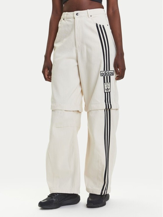 adidas Jeansy Adibreak JD5618 Écru Wide Leg