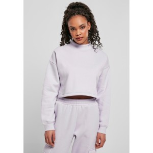 Bluza damska Urban Classics cropped oversized high neck crew-Duże rozmiary