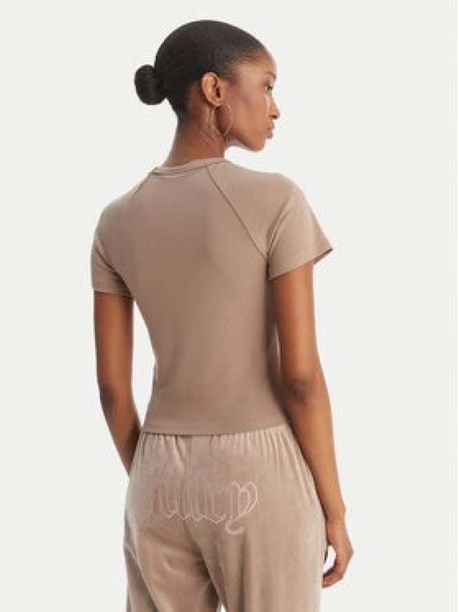 Juicy Couture T-Shirt Baby JCWCT126317 Beżowy Slim Fit