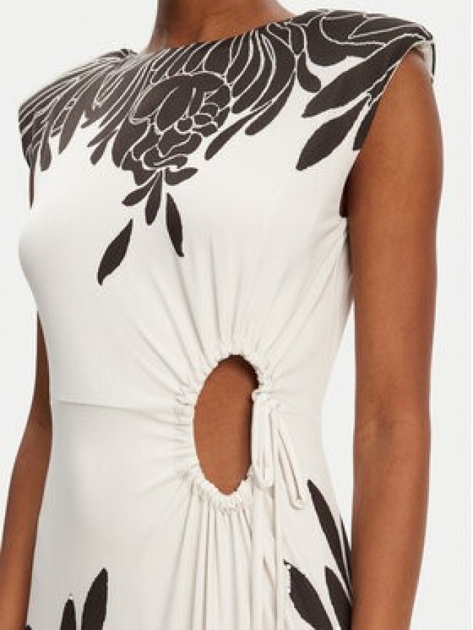 ACCESS FASHION Sukienka wieczorowa 53-3311-052 Biały Slim Fit