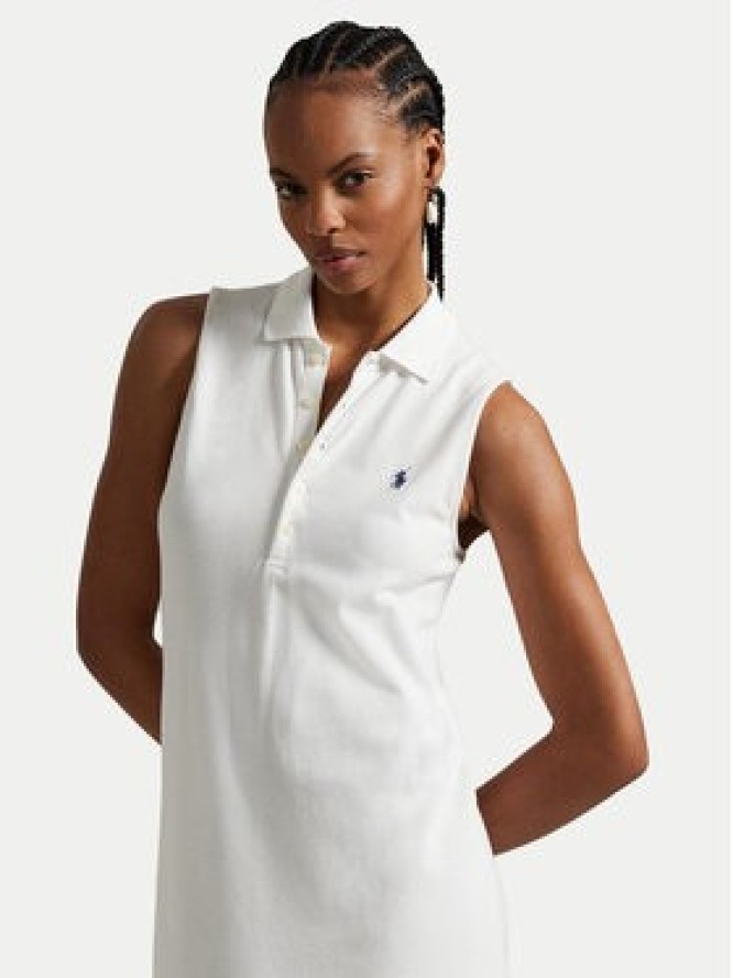 Polo Ralph Lauren Sukienka codzienna 211968292001 Biały Regular Fit