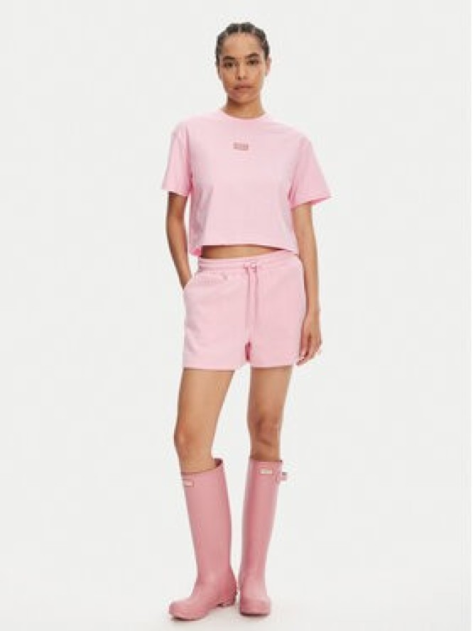 Hunter T-Shirt Abby HARW0059251 Różowy Boxy Fit