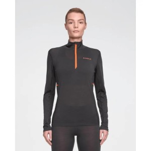 Damski półzapinany sweter treningowy z wełny Daehlie Sportswear Performance