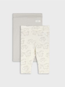 Bawełniane legginsy 2 pack - szary