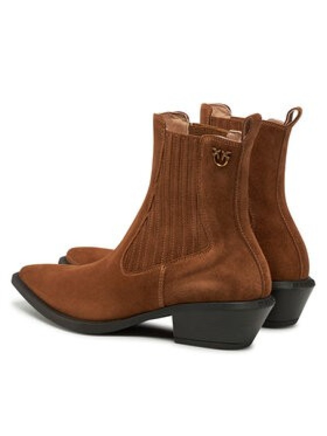 PINKO Kowbojki Tex 14 SD0345P002 Brązowy