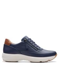 Clarks Sneakersy Tivoli Zip 26176649 Granatowy
