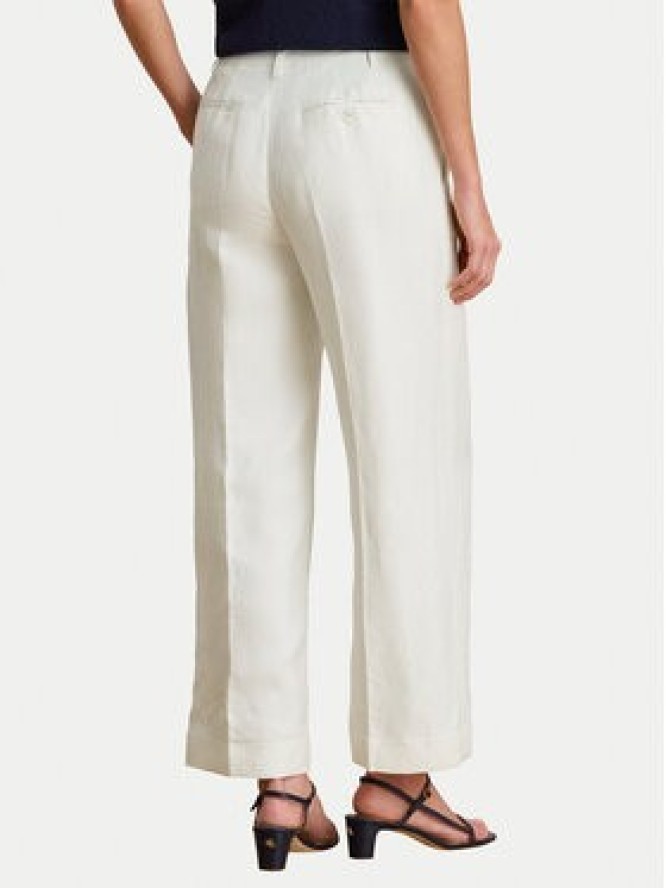 LAUREN RALPH LAUREN Spodnie materiałowe 200P08107001 Biały Wide Leg