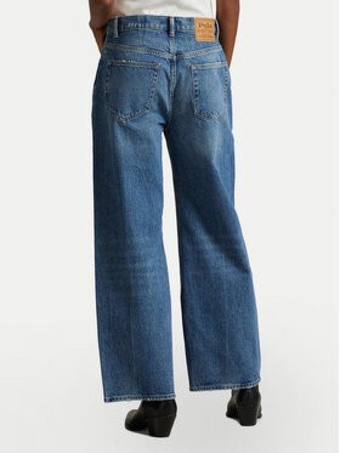 Polo Ralph Lauren Jeansy 211969380001 Niebieski Wide Leg